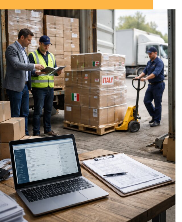 Доставка грузов из Италии: морские и авиаперевозки от 18731