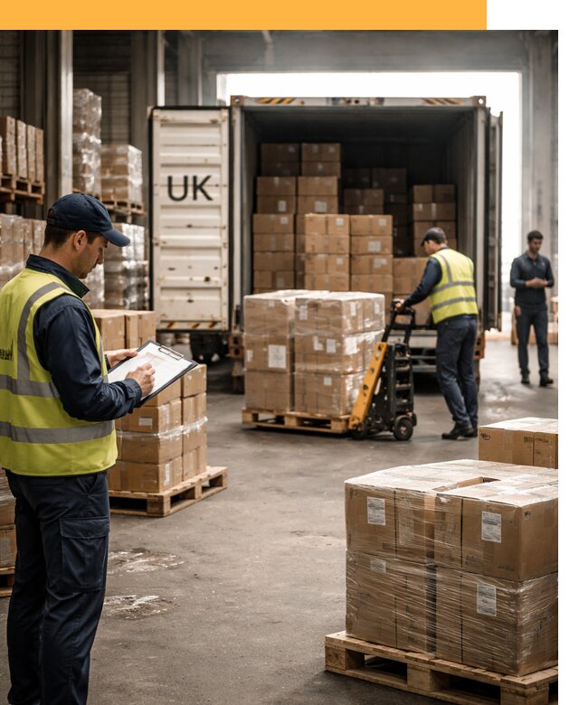 Доставка грузов из Великобритании с таможенным оформлением от 13008