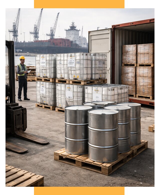 Доставка химического сырья из Индии от 260150 р. | СетСервис-Кмр