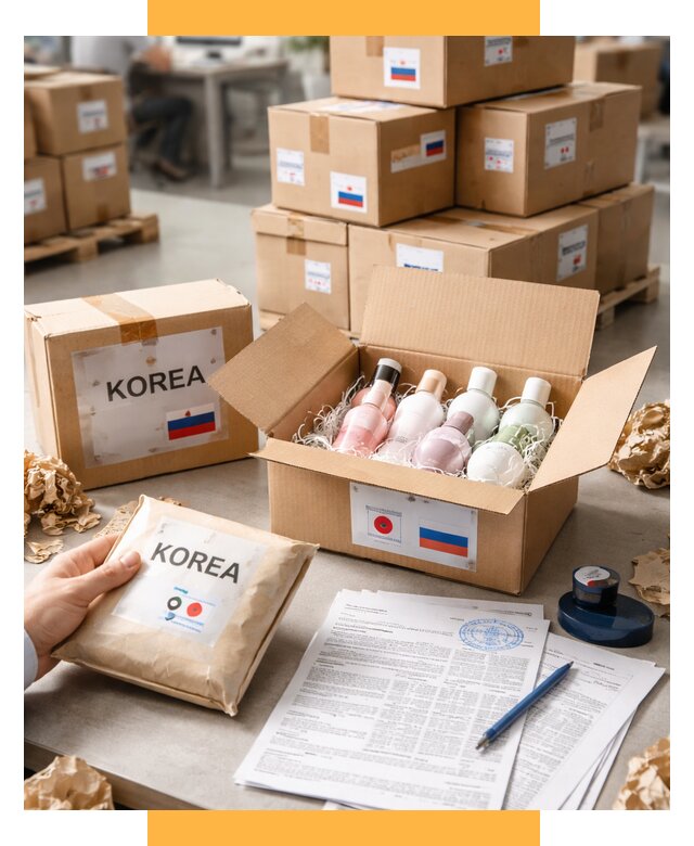 Доставка косметики из Кореи от 8845 р. под ключ | СетСервис-Кмр