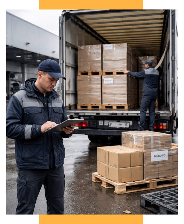 Доставка грузов из Беларуси от 15609 р. логистика СетСервис-Кмр