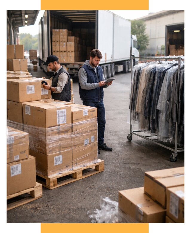 Перевозка и доставка одежды из Китая от 7805 р., СетСервис-Кмр