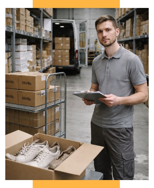 Доставка обуви из Китая и Турции от 4683 р. СетСервис-Кмр