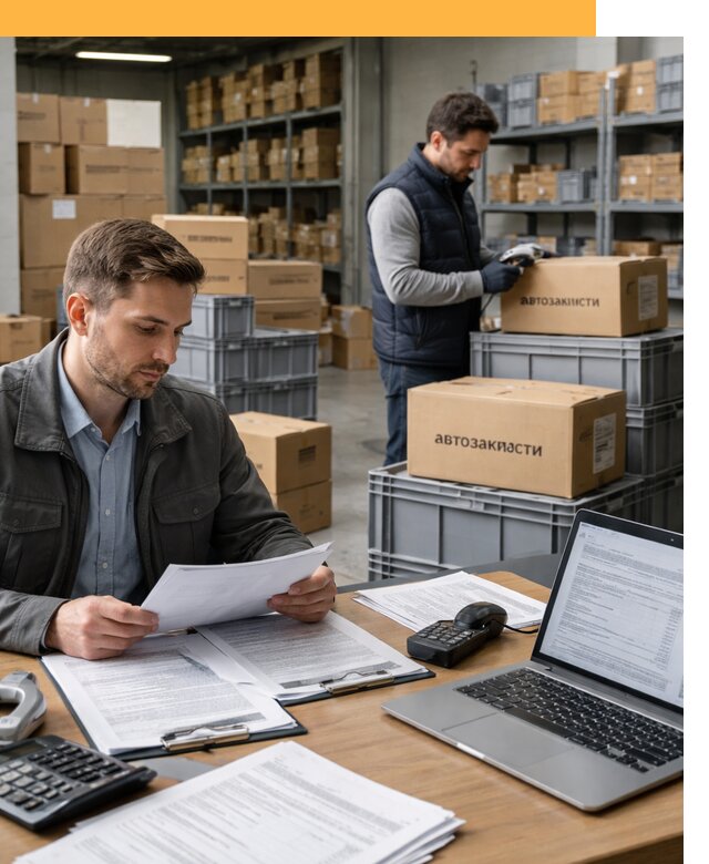 Таможенное оформление автозапчастей по выгодным тарифам от 8845